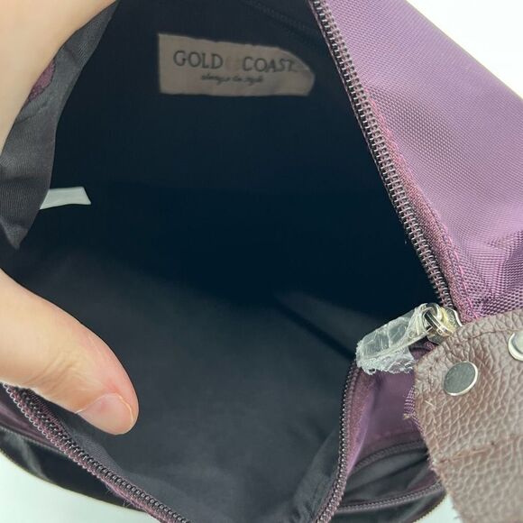 Gold Coast Dark Purple Nylon Purse - Picture 4 of 8